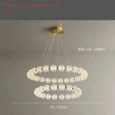 Axyaa Acrylic Ball Ring Pendant Chandelier LED Light for Home and Hospitality