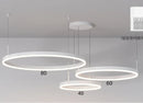 Axyaa Luxury Electroplated Circular Hall Light: Modern, Simple, Atmospheric Pendant