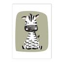 Axyaa Cute Animal Canvas Print Nursery Wall Art for Baby Kids Room