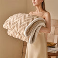 Axyaa Flannel Warm Blanket: Soft, Cozy, Multi-Purpose Sofa Blanket for Spring/Autumn