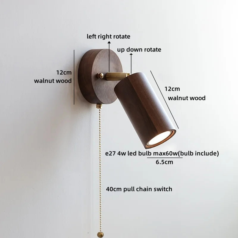 Nordic LED Wall Light Mirror Bathroom Swing Arm Aplique Pared by Axyaa