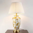 Axyaa Ceramic Desk Lamp: Luxury Classical Table Light for Bedroom, Living Room & Home Décor