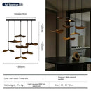 Axyaa Retro Wood Staircase Island Pendant Light