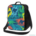 Axyaa Dino Insulated Lunch Bag - Portable Thermal Bento Tote for Kids, Boys, Girls