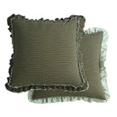 Axyaa Sand-Washed Cotton Lace Throw Cushion Cover with British Style, for Stylish Sofas.