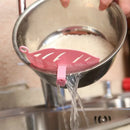 Axya Silicone Kitchen Strainer Draining Rack Colander for Pasta, Vegetables & More