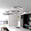 Axyaa Circular Crystal LED Pendant Light for Modern Home Decor