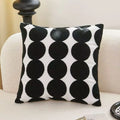 Axyaa Chessboard Grid Embroidered Pillowcase for Sofa Bed Chair Living Room
