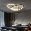 Axyaa Modern LED Ceiling Chandelier - Gold/Black Indoor Lighting for Home Decoration