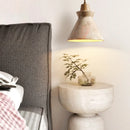 Axyaa Natural Yellow Stone Bedroom Chandelier: Retro LED Pendant Lamp for Home & Restaurant