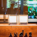 Axyaa Modern Simplicity LED Table Lamp Glass Lampshade Square Design