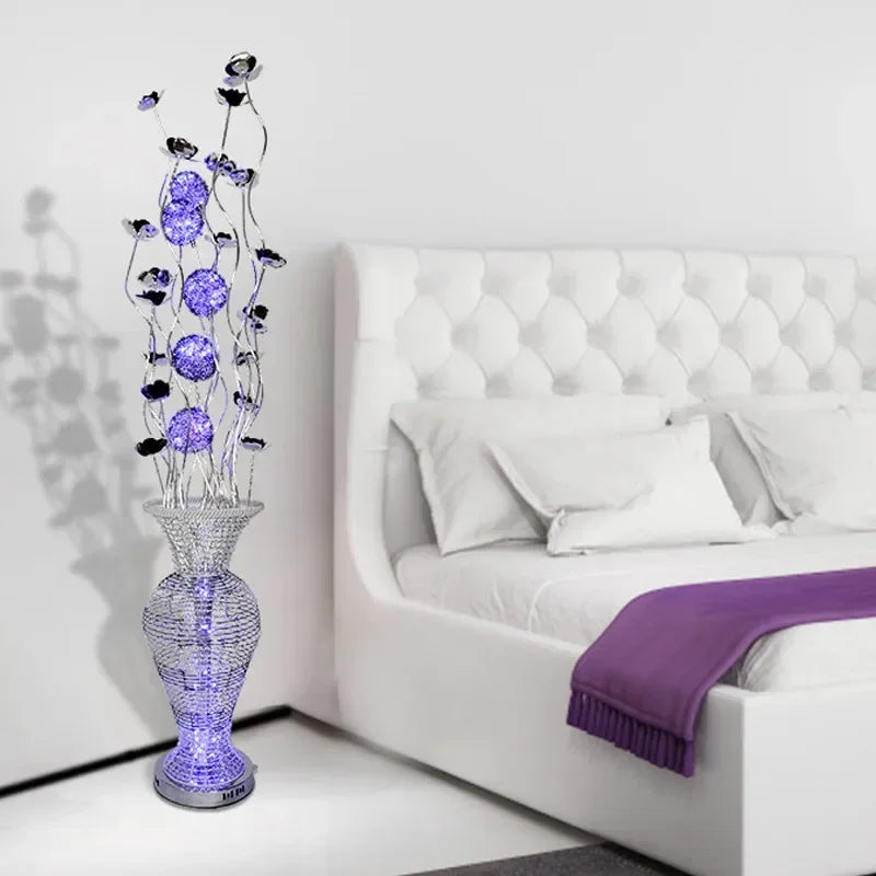 Axyaa Nordic LED Floor Lamp - Aluminum Wire Modern Decorative Standing Light