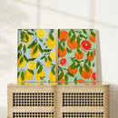 Axyaa Citrus Fruit Canvas Print Wall Art for Home Decor