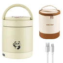 Axyaa Electric Heated Lunch Box: Portable Stainless Steel Food Warmer