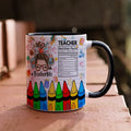Axyaa Teacher Life Coffee Mug | Funny Office Milk Cup for Wife, Girl Friend Birthday