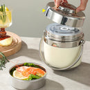 Axyaa Stainless Steel Bento Lunch Box Set with Chopsticks and Spoon
