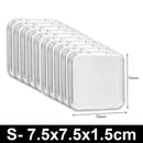 Axyaa Clear Bead Organizers & Press On Nails Storage Box with Lid