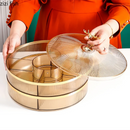 Axya Dried Fruit Candy Snack Plate with Storage Tray for Organized Refreshments