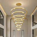 Axyaa Crystal Chandelier Stair Pendant Lights for Modern Home Decoration & Interior Lighting