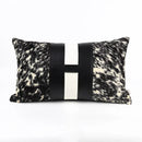 Axyaa Horse Fur Leather Waist Pillow. Luxurious Villa Soft Pillow.