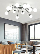Axyaa Nordic Magic Bean Ceiling Light - Modern Luxury Chandelier for Living Room