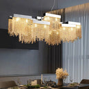 Axyaa Modern Ceiling Chandelier Indoor Lighting Fixture for Dining & Living Room