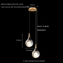 Axyaa Teardrop Crystal Pendant Light for Kitchen & Bedroom - Mini Pendant Lighting