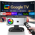 Axyaa Google TV Projector 4K UHD Voice Control Auto Focus WiFi 6 Home Theater