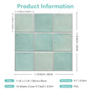 Axyaa 3D Matt Tile Stickers, Self-adhesive Backsplash for Kitchen Bathroom, Waterproof Wall Decor