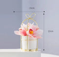 Ceramic Vase for Home Decor - Axyaa Desktop Ornament & Flower Pot