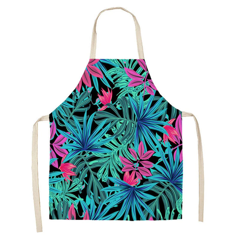 Axyaa Green Plant Style Apron for Adults and Kids