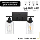 Axyaa Modern Glass Wall Sconce for Bedroom and Bathroom Lighting