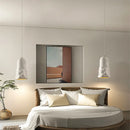 Axyaa French Creamy Wind Pendant Lamps for Dining Room, Bedroom, and Cafe.