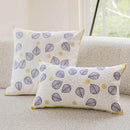 Axyaa Dandelion Leaves Embroidered Cushion Cover, Country Style, 45x45cm