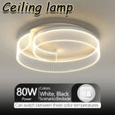 Axyaa LED Full-Spectrum Eye-Protection Ceiling Lamp, Modern Minimalist Master Bedroom Light