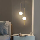 Axyaa Acrylic Ball Double Chandelier LED Pendant Light