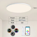 Axyaa Rainbow RGB Ceiling Lamp 54W Smart LED Remote Control 220V