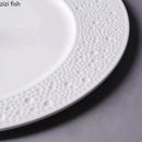 Axya Meteor Shower Ceramic Flat Plate Steak Sushi Dish Molecular Cuisine Specialty