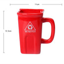 Axyaa Ceramic Trash Can Coffee Cup - Funny & Creative Mug Gift
