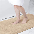 Axyaa Plush Microfiber U-Shaped Bathroom Mat Soft Absorbent Non-Slip Toilet Rugs