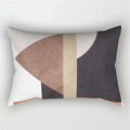 Axyaa Geometric Leaf Plant Print Pillowcase - Modern Nordic Sofa Cushion Cover