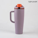 Axyaa 1200ml Car Cup with Flip Lid, Dual Drink Fruit Cup & Insulated Design