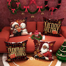 Axyaa Christmas Pillowcase: Santa Claus Snowman Design for Home Sofa Decoration