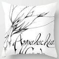 Axyaa Boho Style Ink Painting Pillow Sleeve for Home Decoration