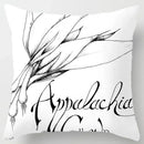 Axyaa Boho Style Ink Painting Pillow Sleeve for Home Decoration