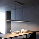 Axyaa Nordic Dining Bar Chandelier, Modern Minimalist Long Strip Hanging Light