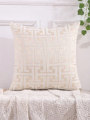 Axyaa Modern Embroidery Detail Cushion Cover, Home Decor Throw Pillow Case