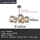 Axyaa Modern Chrome Ceiling Chandelier LED Pendant Lamp for Home and Restaurant Decor