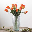 Axyaa Vintage Glass Vase for Living Room Flower Arrangement