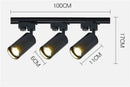 Axyaa Gold Black Track Lighting Fixture with GU10 LED Spotlights